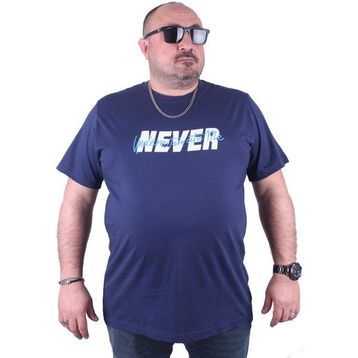 Moc Grande 23135 Never Büyük Beden Marin Erkek T-shirt