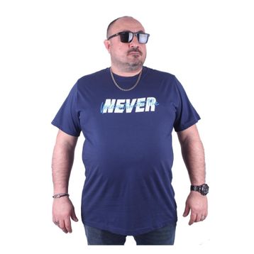 Moc Grande 23135 Never Büyük Beden Marin Erkek T-shirt