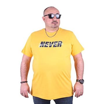 Moc Grande 23135 Never Büyük Beden Sarı Erkek T-shirt