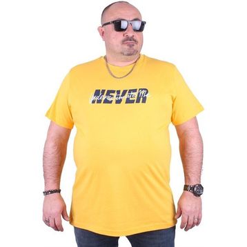 Moc Grande 23135 Never Büyük Beden Sarı Erkek T-shirt