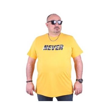 Moc Grande 23135 Never Büyük Beden Sarı Erkek T-shirt