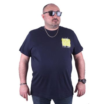 Moc Grande 23137 Outside Büyük Beden Lacivert Erkek T-shirt