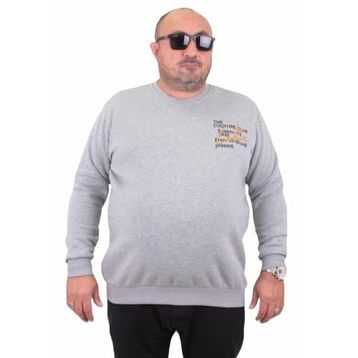 Moc Grande 23203 Conture Club Gri Melanj Erkek Sweatshirt