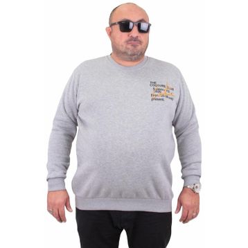 Moc Grande 23203 Conture Club Gri Melanj Erkek Sweatshirt