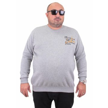 Moc Grande 23203 Conture Club Gri Melanj Erkek Sweatshirt