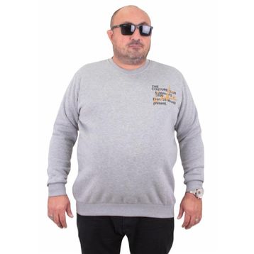Moc Grande 23203 Conture Club Gri Melanj Erkek Sweatshirt