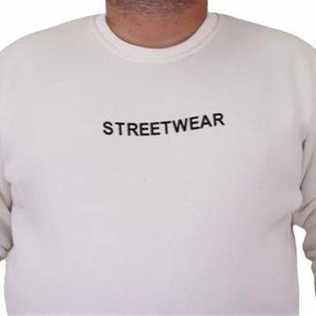 Moc Grande 23206 Streetwear Ekru Erkek Sweatshirt