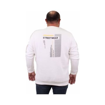 Moc Grande 23206 Streetwear Ekru Erkek Sweatshirt