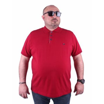 Moc Grande 23403 Klasik Büyük Beden Bordo Erkek T-shirt