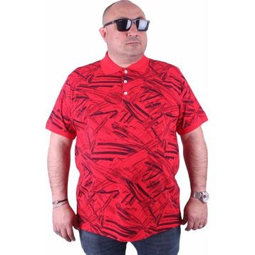 Moc Grande 23411 Büyük Beden Kırmızı Erkek T-shirt
