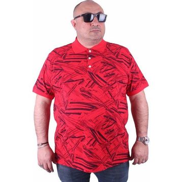 Moc Grande 23411 Büyük Beden Kırmızı Erkek T-shirt