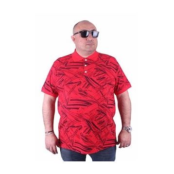 Moc Grande 23411 Büyük Beden Kırmızı Erkek T-shirt