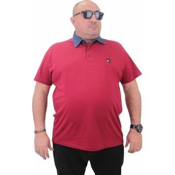 Moc Grande 23420 Büyük Beden Bordo Erkek T-shirt