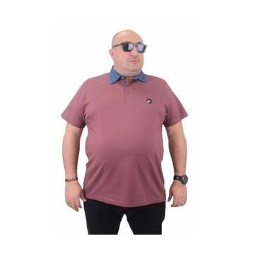 Moc Grande 23420 Büyük Beden Eflatun Erkek T-shirt
