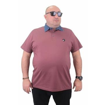 Moc Grande 23420 Büyük Beden Eflatun Erkek T-shirt