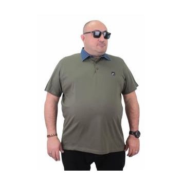 Moc Grande 23420 Büyük Beden Haki Erkek T-shirt