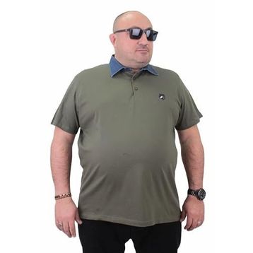 Moc Grande 23420 Büyük Beden Haki Erkek T-shirt
