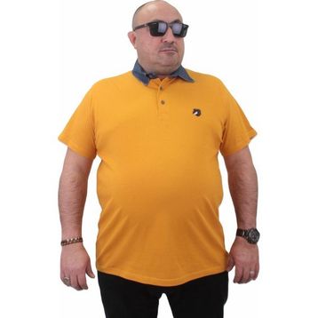 Moc Grande 23420 Büyük Beden Hardal Erkek T-shirt