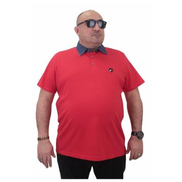 Moc Grande 23420 Büyük Beden Kırmızı Erkek T-shirt