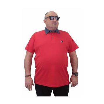 Moc Grande 23420 Büyük Beden Kırmızı Erkek T-shirt
