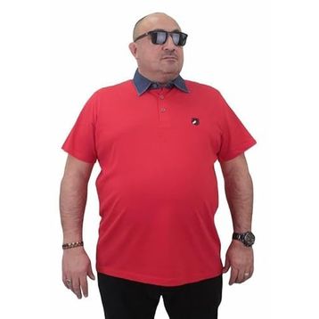Moc Grande 23420 Büyük Beden Kırmızı Erkek T-shirt