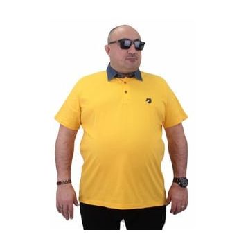 Moc Grande 23420 Büyük Beden Sarı Erkek T-shirt