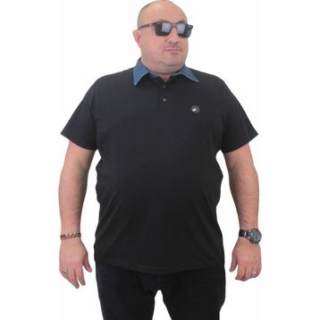 Moc Grande 23420 Büyük Beden Siyah Erkek T-shirt