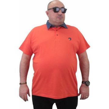 Moc Grande 23420 Büyük Beden Turuncu Erkek T-shirt