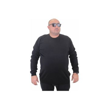 Moc Grande 23750 Siyah Basic Sıfır Yaka Triko Erkek Kazak