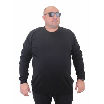 Moc Grande 23750 Siyah Basic Sıfır Yaka Triko Erkek Kazak