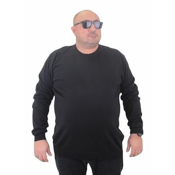 Moc Grande 23750 Siyah Basic Sıfır Yaka Triko Erkek Kazak