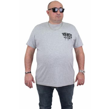 Moc Grande 24129 Paris Gri Melanj Erkek T-shirt