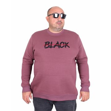 Moc Grande 24202 Eflatun Sıfır Yaka Erkek Sweatshirt