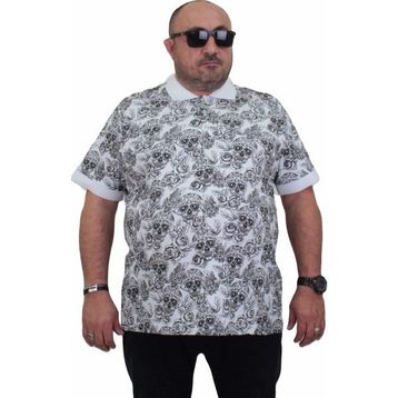 Moc Grande 24454 Skull Beyaz Erkek T-shirt