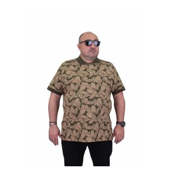 Moc Grande 24455 Hawai Askeri Yeşil Erkek T-shirt