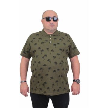 Moc Grande 24460 Palm Askeri Yeşil Erkek T-shirt