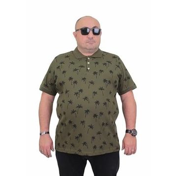 Moc Grande 24460 Palm Askeri Yeşil Erkek T-shirt