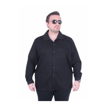 Moc Grande 25727 Siyah Uzun Kollu Klasik Stil Erkek Gömlek