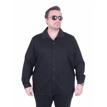 Moc Grande 25727 Siyah Uzun Kollu Klasik Stil Erkek Gömlek