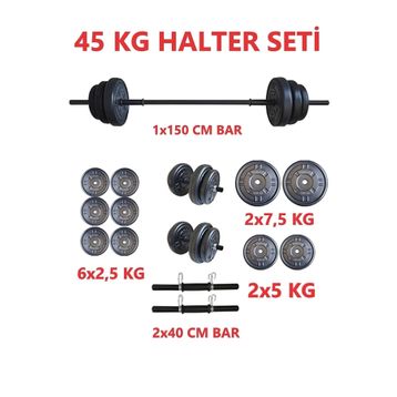 Moccastyle MS2-DMB45 Moccadiamond 45 Kg Dambıl Seti Ağırlık ve Vücut Geliştirme Aleti