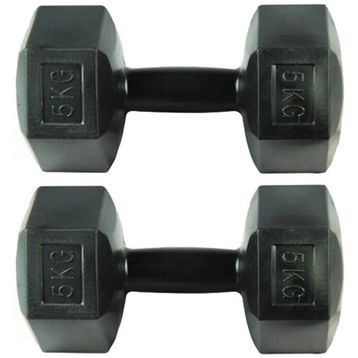 Moccastyle Siyah 2x5 kg Dambıl Seti