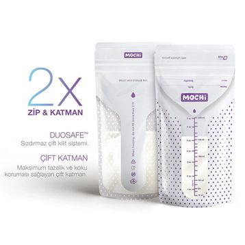 Mochi 25 Adet Süt Saklama Poşeti