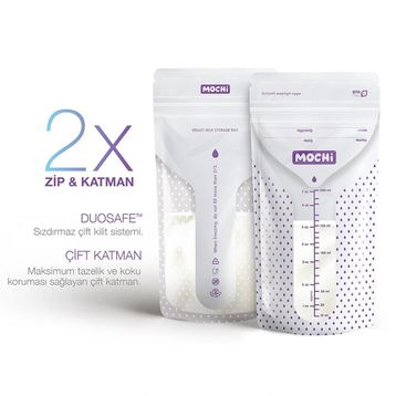 Mochi 25 Adet Süt Saklama Poşeti