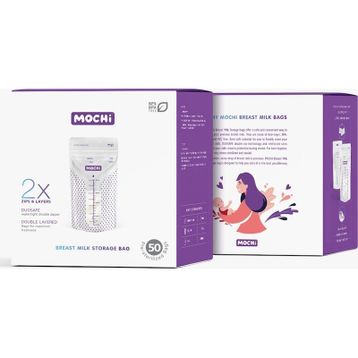 Mochi 93C590050SS1 50 Adet Şeffaf Anne Sütü Süt Saklama Poşeti