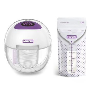 Mochi Giyilebilir Göğüs Pompası + 25'li Süt Saklama Poşeti