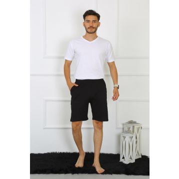 Moda Çizgi 27484 Siyah Pamuk Erkek Şort