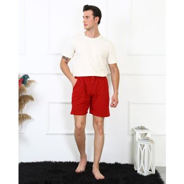Moda Çizgi 27487 Bordo Lakost Erkek Şort