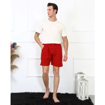 Moda Çizgi 27487 Bordo Lakost Erkek Şort