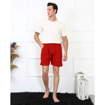 Moda Çizgi 27487 Bordo Lakost Erkek Şort
