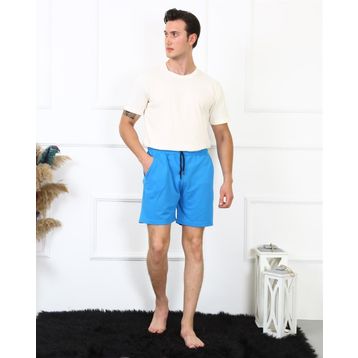 Moda Çizgi 27487 Saks Mavi Lakost Erkek Şort